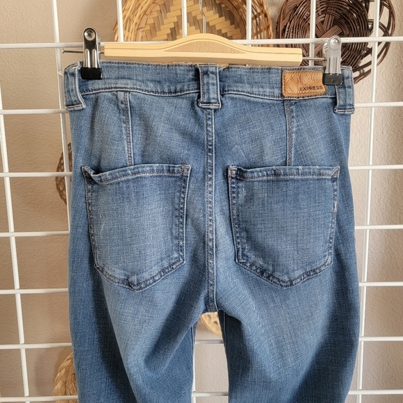 Express High Rise Bell Flare Sz 0 - Picture 3 of 8